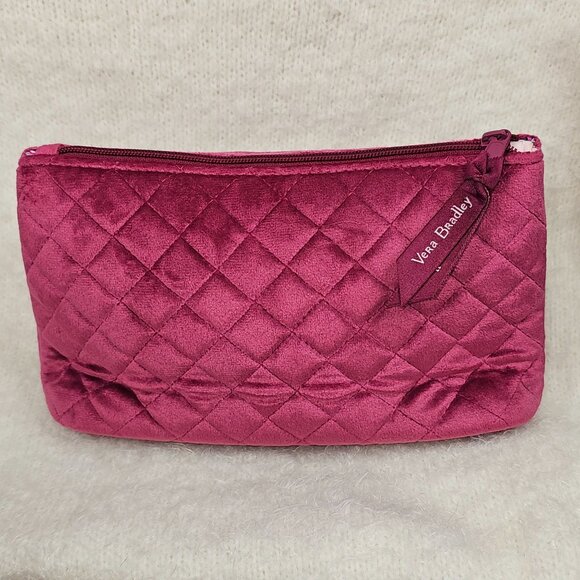 Vera Bradley Quilted Majestic Magenta Clutch Compact Organizer - Picture 2 of 6